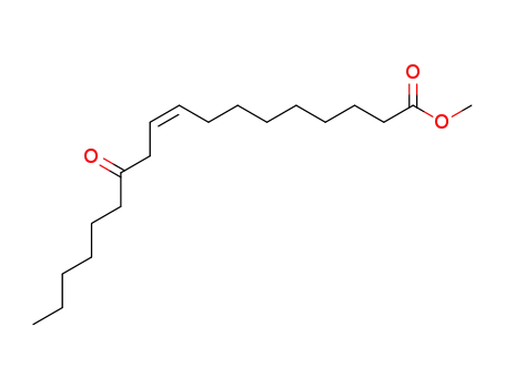 Molecular Structure of 3047-65-2 (9-Octadecenoic acid, 12-oxo-, methyl ester, (9Z)-)