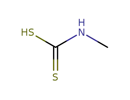 Molecular Structure of 144-54-7 (methyldithiocarbamic acid)