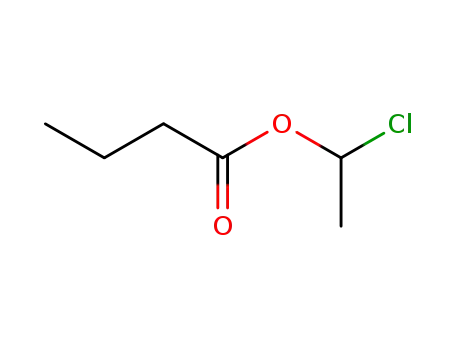 Molecular Structure of 80195-91-1 (Butanoic acid, 1-chloroethyl ester)