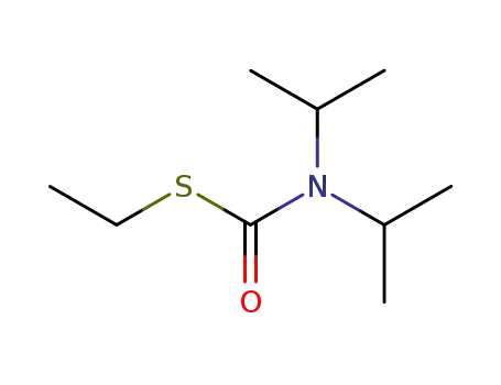 Molecular Structure of 63644-60-0 (Carbamothioic acid, bis(1-methylethyl)-, S-ethyl ester)