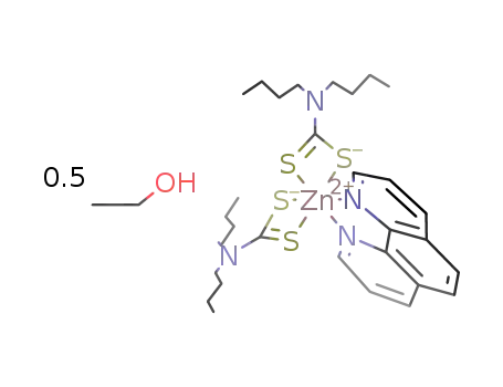 bis(N,N-di-n-butyldithiocarbamato-κ2S,S')(1,10-phenanthroline-κ2N,N')zinc(II) ethanol hemisolvate
