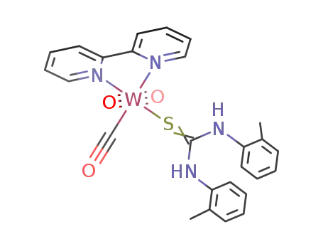 (2,2'-bipyridine)tricarbonyl(sym-di-o-tolylthiourea)tungsten(0)