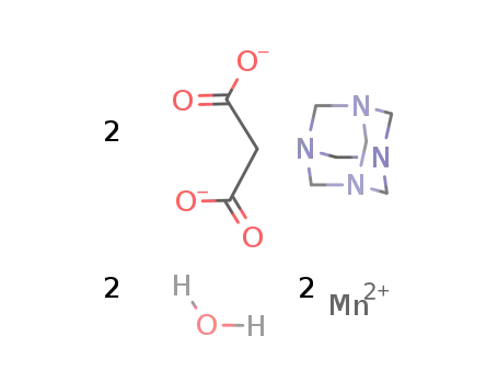 [bis(malonate)(hexamethylenetetramine)diaquadimanganese(II)]