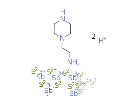 (1-2-aminoethyl)piperazine+2H)Sb6S10