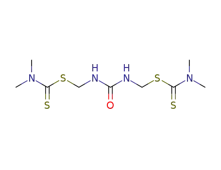 N,N'-bis-(dimethylthiocarbamoylsulfanyl-methyl)-urea