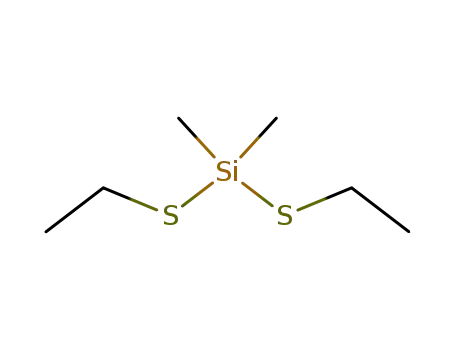 Molecular Structure of 7595-34-8 (Silane, bis(ethylthio)dimethyl-)