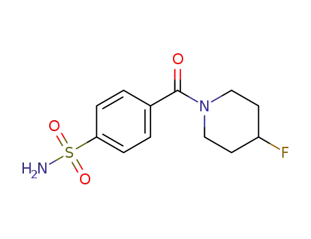 4-[(4-fluoropiperidin-1-yl)carbonyl]benzenesulfonamide