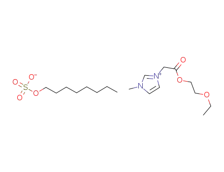 3-methyl-1-(ethoxyethoxycarbonylmethyl)imidazolium octylsulfate