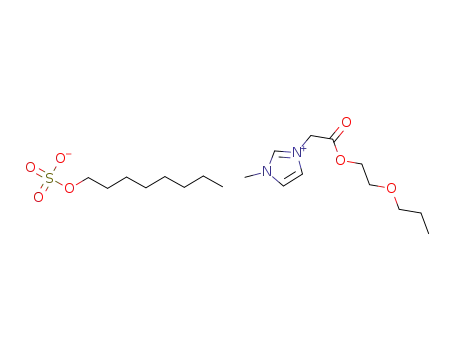 3-methyl-1-(2-(n-propoxy)ethoxycarbonylmethyl)imidazolium octylsulfate