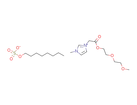 3-methyl-1-(methoxyethoxyethoxycarbonylmethyl)imidazolium octylsulfate