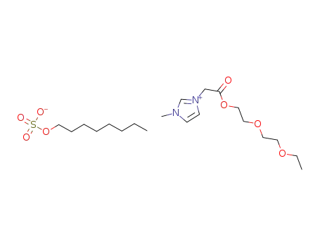 3-methyl-1-(ethoxyethoxyethoxycarbonylmethyl)imidazolium octylsulfate