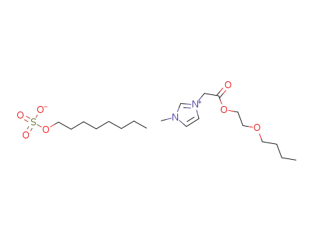 3-methyl-1-(butoxyethoxycarbonylmethyl)imidazolium octylsulfate