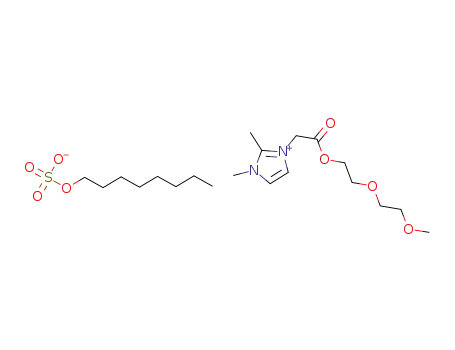 2,3-dimethyl-1-(methoxyethoxyethoxycarbonylmethyl)imidazolium octylsulfate