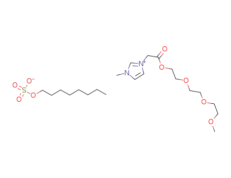 3-methyl-1-(methoxyethoxyethoxyethoxycarbonylmethyl)imidazolium octylsulfate