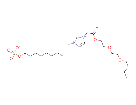 3-methyl-1-(butoxyethoxyethoxycarbonylmethyl)imidazolium octylsulfate