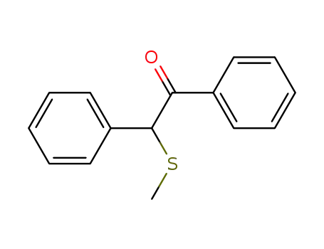 Molecular Structure of 32368-19-7 (2-(methylsulfanyl)-1,2-diphenylethanone)