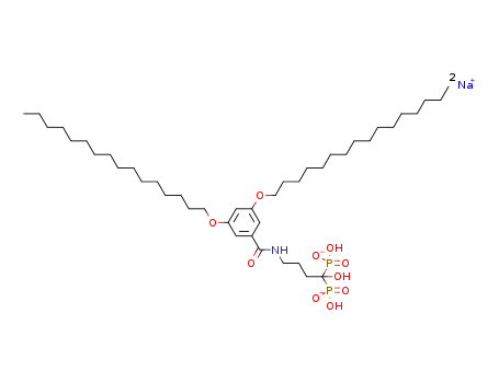 4-N-(3,5-ditetradecyloxybenzoyl)-aminobutane-1-hydroxy-1,1-bisphosphonic acid disodium salt