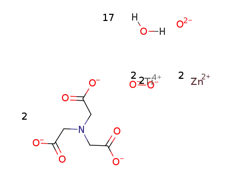 [Zn(water)5]2[Ti2O(peroxide)2(nitrilotriacetate)2]*7water
