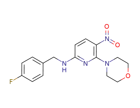 (4-fluorobenzyl)(6-(morpholin-4-yl)-5-nitropyridin-2-yl)amine