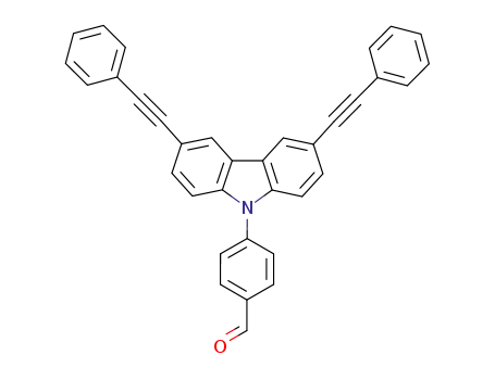 4-[3,6-bis(phenylethynyl)-9H-carbazol-9-yl]benzaldehyde