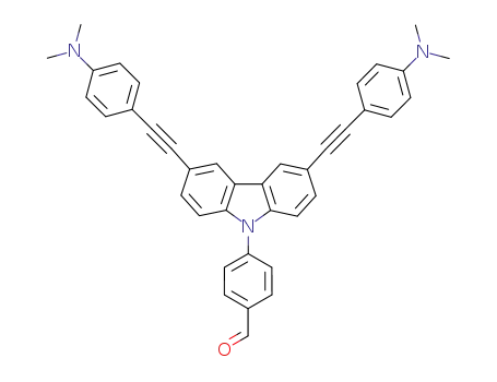 4-[3,6-bis[[4-(dimethylamino)phenyl]ethynyl]-9H-carbazol-9-yl]benzaldehyde