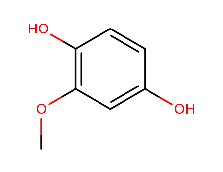 Molecular Structure of 824-46-4 (2-Methoxyhydroquinone)