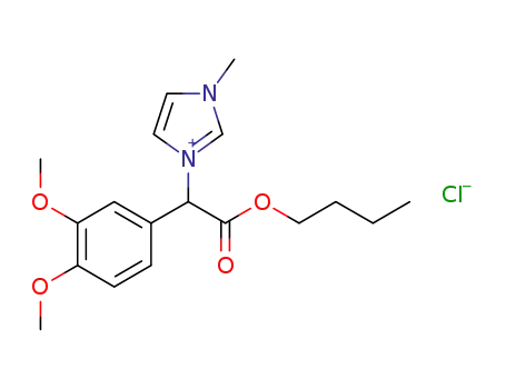 2-(3,4-dimethoxyphenyl)-2-(3-methylimidazolium)butyl acetate chloride