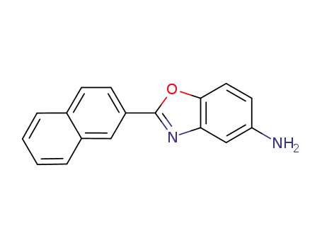 Molecular Structure of 95888-12-3 (2-NAPHTHALEN-2-YL-BENZOOXAZOL-5-YLAMINE)