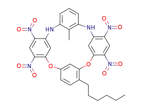 22-hexyl-26-methyl-4,6,16,18-tetranitro-8,14-diaza-2,20-dioxacalix[4]arene