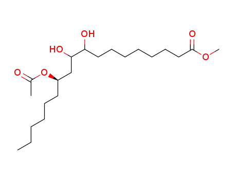 methyl (12R)-acetoxy-9,10-dihydroxyoctadecanoate