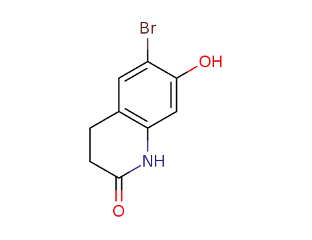 Molecular Structure of 1194459-28-3 (6-Bromo-7-hydroxy-3,4-dihydro-1H-quinolin-2-one)