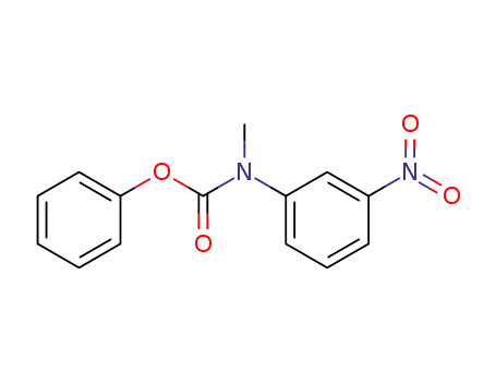 Molecular Structure of 20376-70-9 (Carbamic acid, methyl(3-nitrophenyl)-, phenyl ester)