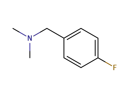 Molecular Structure of 702-11-4 (BenzeneMethanaMine, 4-fluoro-N,N-diMethyl-)