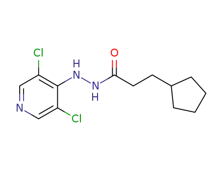 3-cyclopentyl-N'-(3,5-dichloropyridin-4-yl)propanehydrazide