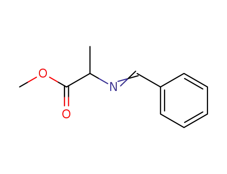 Molecular Structure of 40216-71-5 (L-Alanine, N-(phenylmethylene)-, methyl ester)