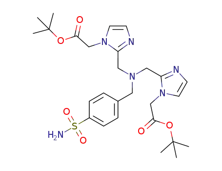 tert-butyl 2,2′-(2,2′-(4-sulfamoylbenzylazanediyl)bis(methylene)-bis(1H-imidazole-2,1-diyl))diacetate