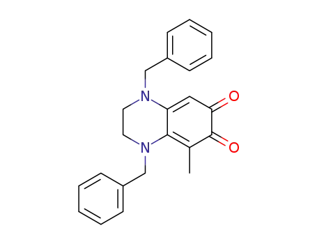 1,4-dibenzyl-5-methyl-1,2,3,4-tetrahydroquinoxaline-6,7-dione