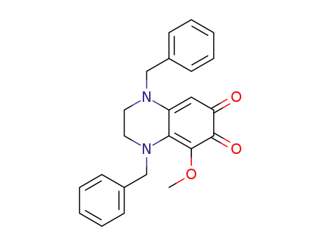 1,4-dibenzyl-5-methoxy-1,2,3,4-tetrahydroquinoxaline-6,7-dione
