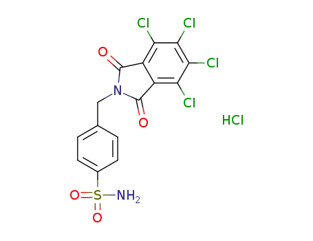 4-((4,5,6,7-tetrachloro-1,3-dioxoisoindolin-2-yl)methyl)benzenesulfonamide hydrochloride