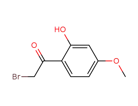Molecular Structure of 60965-24-4 (2-bromo-1-(2-hydroxy-4-methoxyphenyl)ethanone)