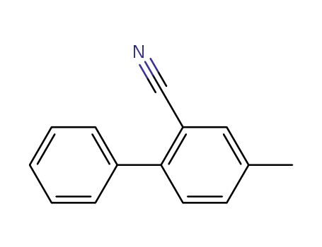 Molecular Structure of 64113-85-5 (4-Methyl-[1,1'-biphenyl]-2-carbonitrile)