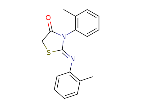 4-Thiazolidinone,3-(2-methylphenyl)-2-[(2-methylphenyl)imino]- cas  16240-00-9