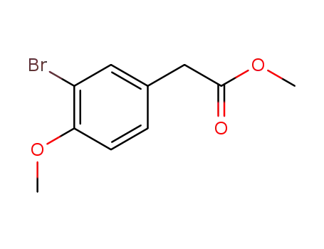 Molecular Structure of 19626-36-9 (methyl 2-(3-bromo-4-methoxyphenyl)acetate)