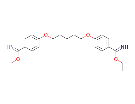 Molecular Structure of 1252-44-4 (Benzenecarboximidicacid, 4,4'-[1,5-pentanediylbis(oxy)]bis-, diethyl ester (9CI))