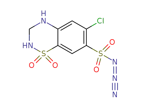 6-chloro-3,4-dihydro-2H-benzo[e][1,2,4]thiadiazine-7-sulfonylazide 1,1-dioxide