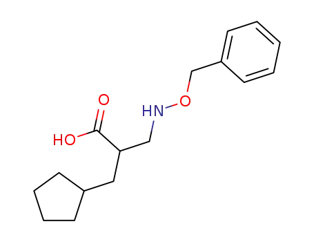 3-((benzyloxy)amino)-2-(cyclopentylmethyl)propanoic acid