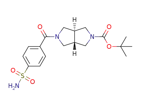 (3aS,6aS)-tert-butyl 5-(4-sulfamoylbenzoyl)hexahydropyrrolo[3,4-c]pyrrole-2(1H)-carboxylate