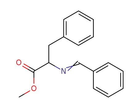 Molecular Structure of 68870-85-9 (Phenylalanine, N-(phenylmethylene)-, methyl ester)