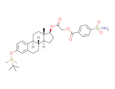 2-((13S,17S)-3-(tert-butyldimethylsilyloxy)-13-methyl-7,8,9,11,12,13,14,15,16,17-decahydro-6H-cyclopenta[a]phenanthren-17-yloxy)-2-oxoethyl 4-sulfamoylbenzoate