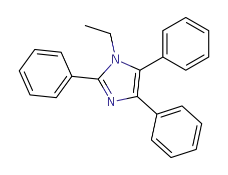 Molecular Structure of 7196-80-7 (1H-Imidazole, 1-ethyl-2,4,5-triphenyl-)